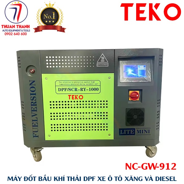 Máy đốt bầu bô khí thải dpf xe ô tô TEKO NC-GW-912 sử dụng cho anh em thợ trong garage hiện đại