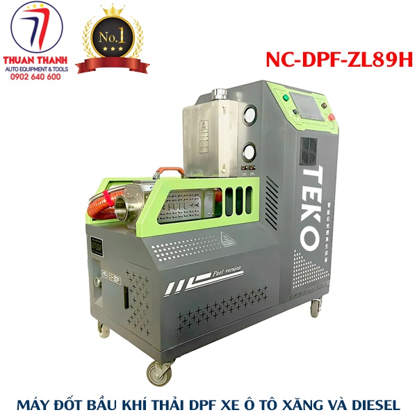 Máy đốt bầu lọc khí thải DPF SCR sử dung cho garage ô tô TEKO NC-DPF-ZL89H