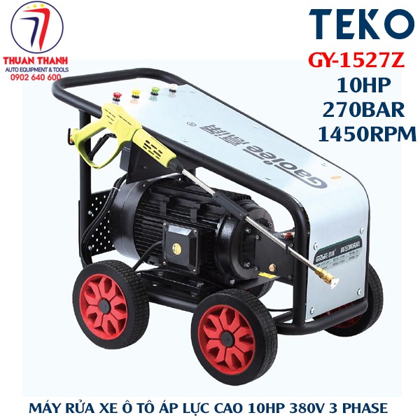 Máy Rửa Xe Cao Áp TEKO GY-1527Z 270 Bar 7.5KW (10HP) – Giải Pháp Rửa Xe Công Suất Lớn Cho Garage Ô Tô Chuyên Nghiệp