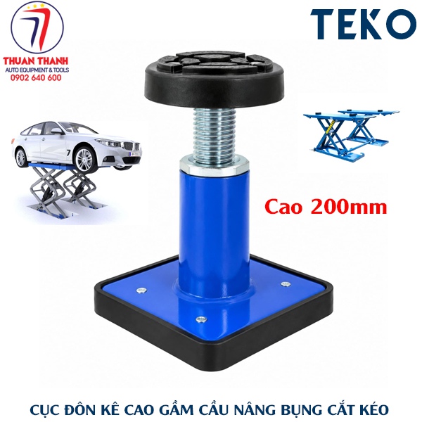 Cục kê cao gầm cầu nâng cắt kéo có điều chỉnh từ 150-200mm bằng thép sử dụng trong garage